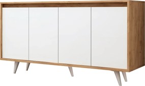 Κονσόλα Δρυς / Λευκό PILAPRE 140x40x86