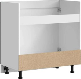 vidaXL Ντουλάπι βάσης νεροχύτη Porto Μαύρο 80x46x81,5 cm