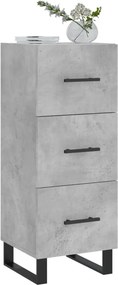 vidaXL Ντουλάπι Γκρι Σκυροδέματος 34,5x34x90 εκ. Επεξεργασμένο Ξύλο