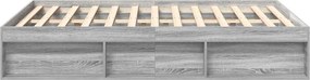 vidaXL Πλαίσιο Κρεβατιού Γκρι Sonoma 140x190 εκ.