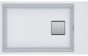 Franke Kubus 2 KNG 110-62 Polar White Υποκαθήμενος Γρανιτένιος Νεροχύτης 80cm