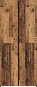 vidaXL Highboard Παλιό ξύλο 80 x 42 x 185 εκ