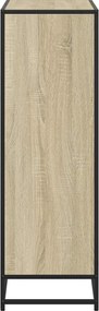 vidaXL Βιβλιοθήκη Χρώμα Sonoma Δρυς 80,5x35x107,5 εκ. Μοριοσανίδα