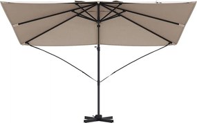 vidaXL Ομπρέλα ηλίου Taupe 351 x 250 x 260 εκ