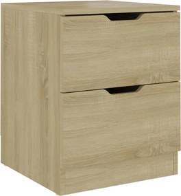 vidaXL Κομοδίνο Χρώμα Sonoma Δρυς 40 x 40 x 50 εκ. από Μοριοσανίδα
