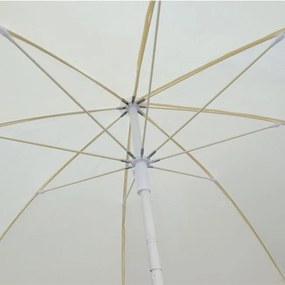 ΟΜΠΡΕΛΑ ΘΑΛΑΣΣΗΣ RANDALL 2.20μ HM6015.01 ΛΕΥΚΗ 8 ΑΚΤΙΝΕΣ FIBERGLASS