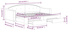 ΚΑΝΑΠΕΣ ΚΡΕΒΑΤΙ ΣΥΡΟΜΕΝΟΣ TAUPE 80X200 ΕΚ. ΥΦΑΣΜΑΤΙΝΟΣ ΣΥΡΤΑΡΙΑ 3197564