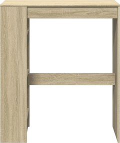 vidaXL Τραπέζι Μπαρ με Ράγες Sonoma Δρυς 90x40x103,5 εκ Επεξεργ. Ξύλο