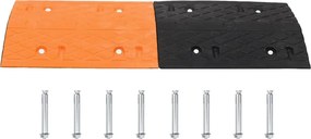 vidaXL Σαμαράκι Δρόμου Κίτρινο &amp; Μαύρο 97x32,5x4 εκ. από Καουτσούκ