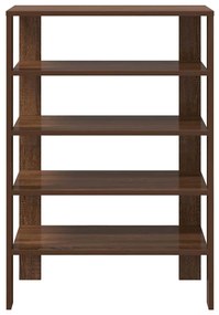 Ράφι παπουτσιών καφέ δρυς 61x32x87,5 cm Κατασκευασμένο ξύλο - Καφέ