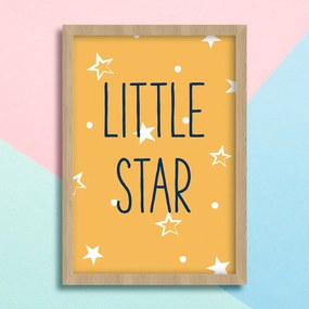 Παιδικό Πόστερ Little Star KD287 22x31cm Λευκό Κάδρο PVC (με πόστερ)