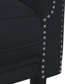 vidaXL Σετ Σαλονιού 2 Τεμαχίων Μαύρο Βελούδινο