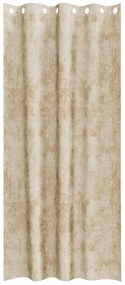 vidaXL Κουρτίνα με κουρτίνες 2 pcs Κρεμ 225 x 140 εκ. Βελούδο