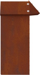 vidaXL Φράκτης σαλιγκαριών 4 τμχ. 13,5 x 13,5 x 25 εκ Σκ rusty