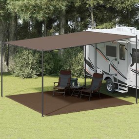 vidaXL Χαλί Σκηνής Καφέ 400 x 400 εκ.