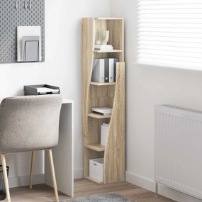 vidaXL Γωνιακό Ντουλάπι 27,5x27x140εκ Επεξεργασμένο Ξύλο Δρύς Sonoma