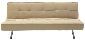 Καναπές-κρεβάτι Travis pakoworld 3θέσιος με ύφασμα μπεζ 175x83x74εκ (1 τεμάχια)