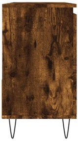 vidaXL Ντουλάπι Μπάνιου Καπνιστή Δρυς 65x33x60 εκ. Επεξεργασμένο Ξύλο