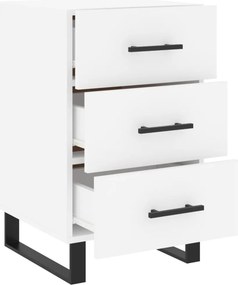 vidaXL Κομοδίνο Λευκό 40 x 40 x 66 εκ. από Επεξεργασμένο Ξύλο