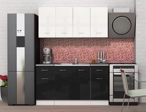 Κουζίνα Alice9 Μαύρο/άσπρο 160x60x90 DIOMMI 33-309, 1 Τεμάχιο