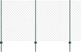 vidaXL Τεντώτο με στήριγμα Πράσινο