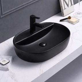 Tema Pure 60 Black Matt 60x40 - Επιτραπέζιος Νιπτήρας