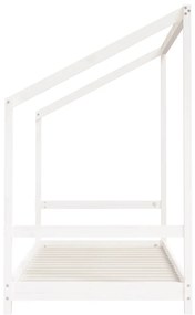 vidaXL Πλαίσιο Παιδικού Κρεβατιού Λευκό 2x(90x200)εκ Μασίφ Ξύλο Πεύκου