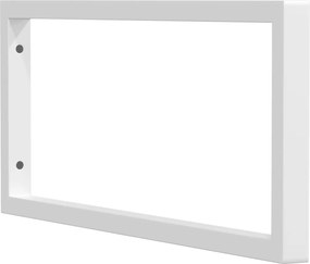 vidaXL Βραχίονες Ραφιών για Νιπτήρα Ορθ. 2 Τεμ. Λευκοί Χάλυβας