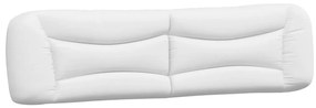 Πλαίσιο Κρεβατιού με LED Λευκό 200x200 εκ. Συνθετικό Δέρμα - Λευκό