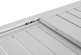 ΣΕΤ ΤΡΑΠΕΖΑΡΙΑΣ ΕΞ.ΧΩΡΟΥ 7ΤΜΧ KRUM HM21131 ΛΕΥΚΟ ΑΛΟΥΜΙΝΙΟ--P.E.RATTAN