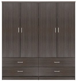 ΣΕΤ 2 ΤΜΧ ΝΤΟΥΛΑΠΑ 4ΦΥΛΛΗ ΜΕ 4 ΣΥΡΤΑΡΙΑ ZEBRANO 160X42X181 HM11349.01