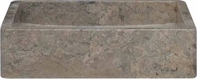 vidaXL Νιπτήρας Γκρι 40 x 40 x 10 εκ. Μαρμάρινος