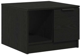vidaXL Τραπεζάκι σαλονιού with Drawer Μαύρη δρυς 50 x 50 x 36 εκ.