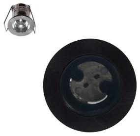 Χωνευτό Σποτ Φωτιστικό Οροφής 1xG4 12V Μαύρο BS3153NB Aca-BS3153NB-Μαύρο BS3153NB