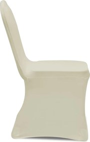 Κάλυμμα Καρέκλας Ελαστικό Κρεμ 6 τεμ.