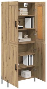 vidaXL Highboard 2 pcs Artisan Oak Επεξεργασμένο ξύλο