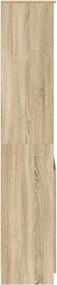 vidaXL Ντουλάπι Sonoma δρυς 50x35x180 εκ. από Επεξεργασμένο Ξύλο
