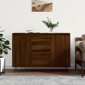 vidaXL Μπουφές Καφέ Δρυς 101,5 x 35 x 70 εκ. από Επεξεργασμένο Ξύλο