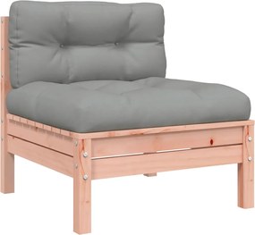 vidaXL Καναπές Κήπου Σετ 9 Τεμ. Μασίφ Ψευδοτσούγκα Ελάτης Μαξιλάρια