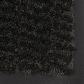 Πατάκι Απορροφητικό Σκόνης Ορθογώνιο Μαύρο 120x180 εκ. Θυσανωτό - Μαύρο