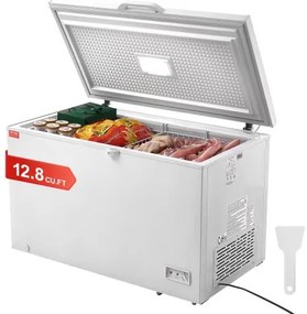 VEVOR Chest Freezer 12.8 cu.ft / 345 L Large Deep Freezer &amp; 4 Removable Baskets