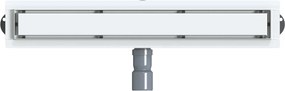 vidaXL Σιφόνι ντους 2-σε-1 με 360° σιφόνι Ασημί 60 cm