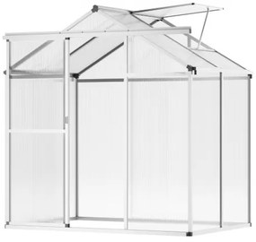 VEVOR Polycarbonate Greenhouse 6 x 4 Ft Outdoor Walk-in Greenhouse for Garden