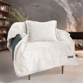 Ριχτάρι Bolzano Με Μαξιλαροθήκη (Σετ 2τμχ) Ivory Guy Laroche Armchair 130x170cm Polyester