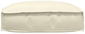 vidaXL Μαξιλάρι παλέτας για κάθισμα Κρεμ 50 x 50 x 12 cm Ύφασμα Oxford