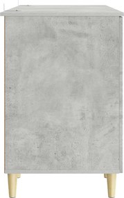 vidaXL Γραφείο Γκρι Σκυροδέματος 142,5 x 50 x 75 εκ.