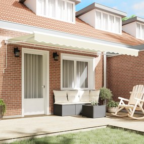 vidaXL Σκηνίτσα Αναδιπλούμενη Κρεμ 400x200 cm