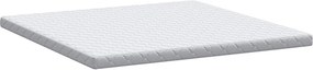 vidaXL Στρώμα Λευκό 180 x 200 cm Ζακάρ ύφασμα