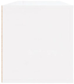 Παπουτσοθήκη Γυαλιστερό Λευκό 100x35x38 εκ. Επεξεργασμένο Ξύλο - Λευκό