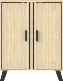 Παπουτσοθήκη-ντουλάπι Shoby pakoworld sonoma 70.5x30x91εκ